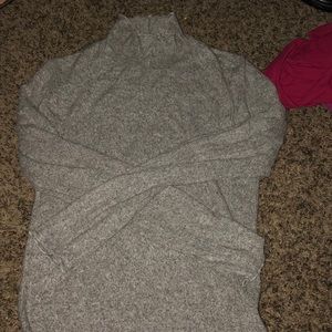 NWOT gray turtle neck sweater